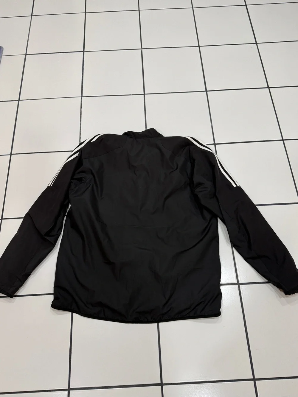 Adidas Men’s XL Black White 3 Stripe Windbreaker Track Jacket 2011 Retro